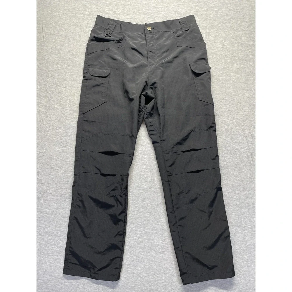 Tactical Series Cargo Pants Mens 2XL Black Flex-Tac Casual Workwear Straight Leg
